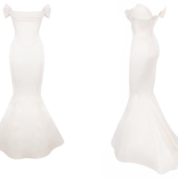 House of CB ‘Antoinette’ Ivory Corset Off Shoulder LIMITED EDITION Bridal Gown - Picture 7 of 16